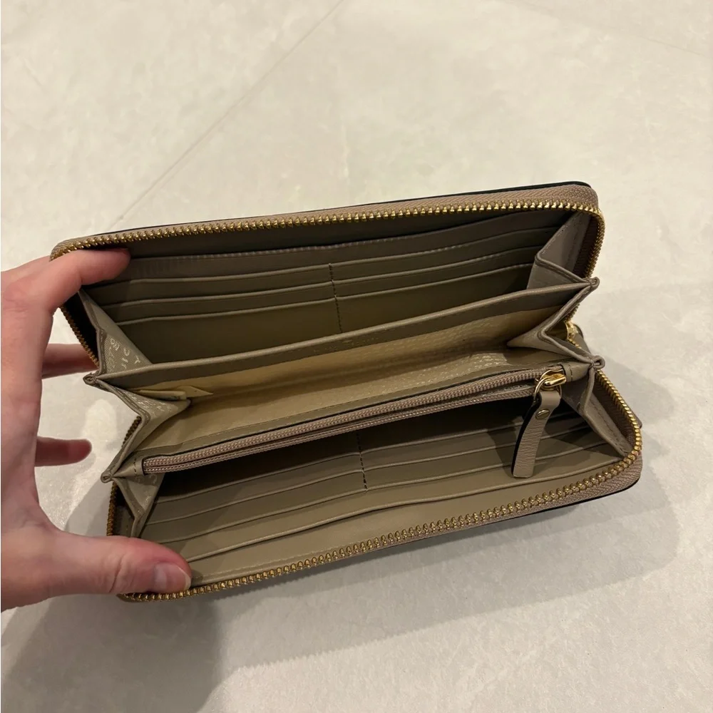 Kate Spade Hanover Street Lacey Wallet with Bow Putty Black